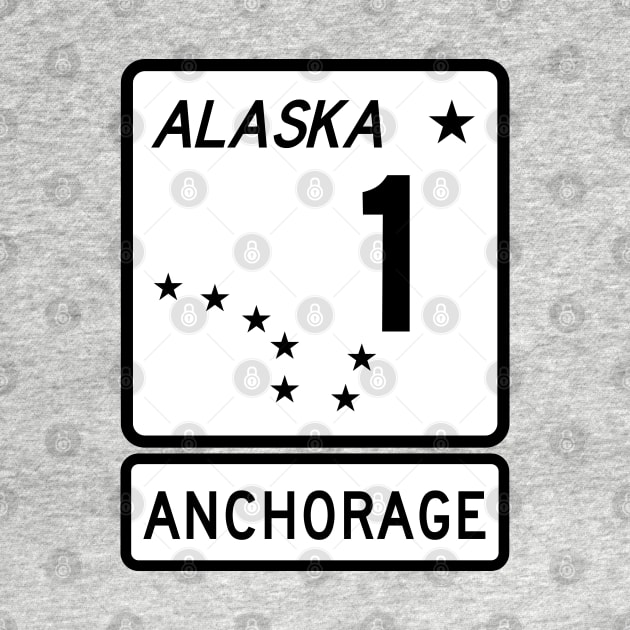 Alaska Highway Route 1 One Anchorage AK by TravelTime